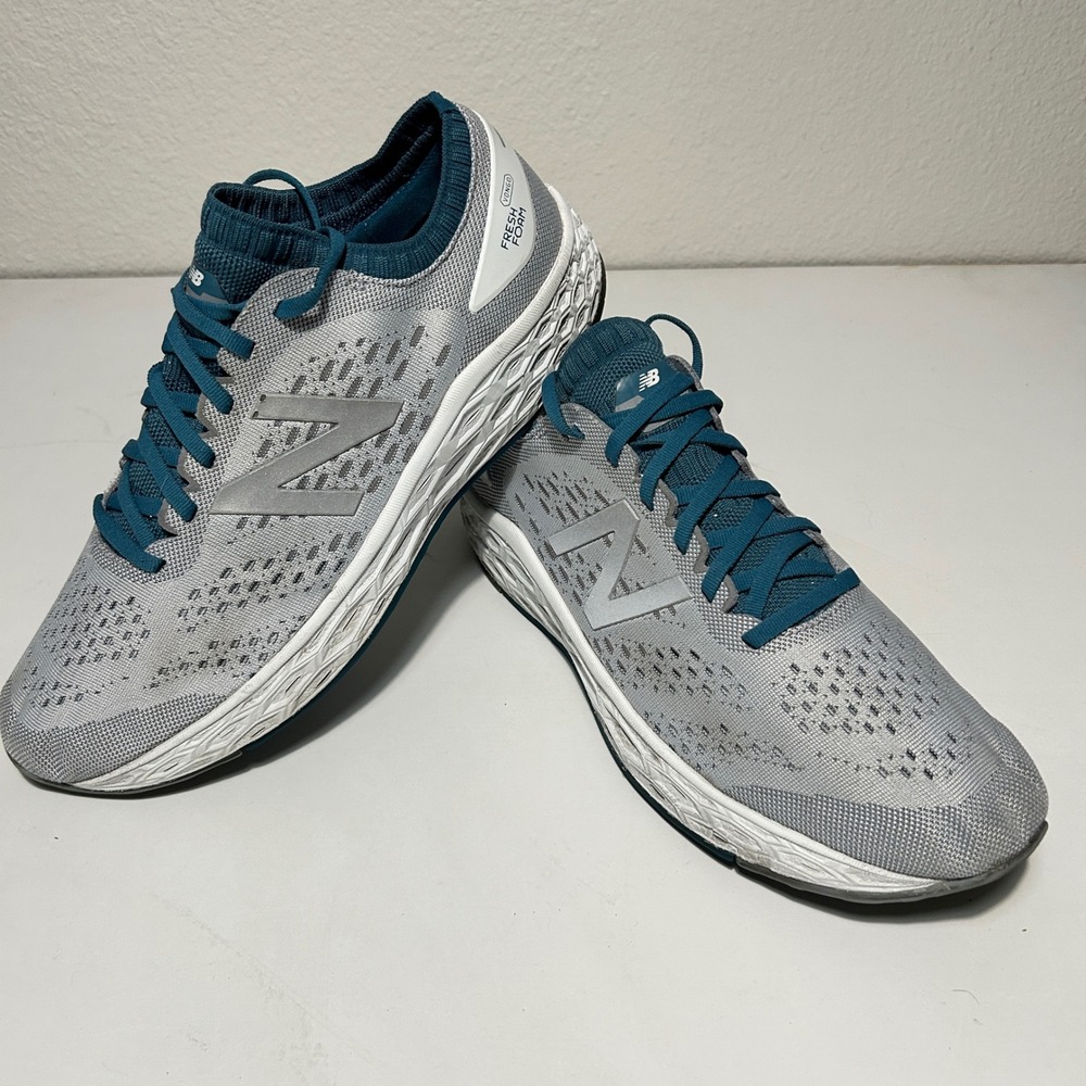 New Balance Fresh Foam Vongo v4 Grey Teal Mens Running Shoes MVNGOCB4 Size 10